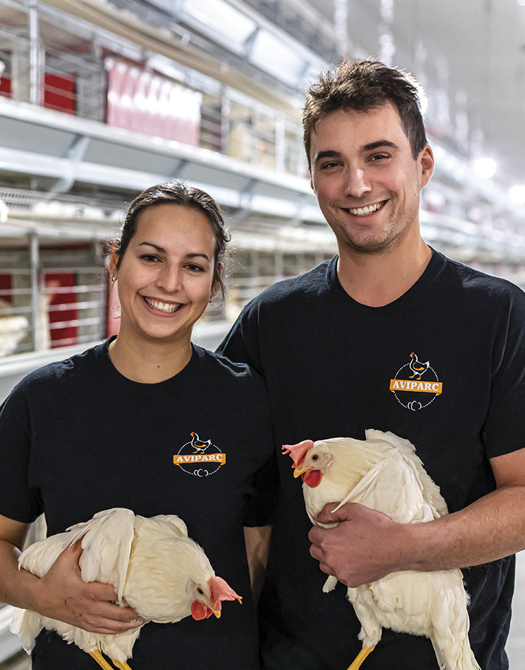 Sur une lancée - Ferme AviParc - Éliane Dionne et Félix Pépin, propriétaires